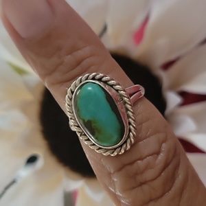 Estate Navajo 925 Sterling silver Turquoise Ring